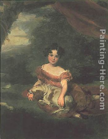 Portrait of Miss Peel painting - Sir Thomas Lawrence Portrait of Miss Peel art painting